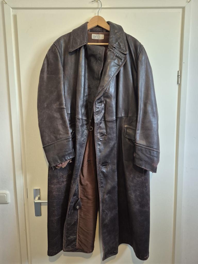 Zwaar leren jas, Carnaval, Maat 56/58 (XL), Ophalen of Verzenden, Kleding