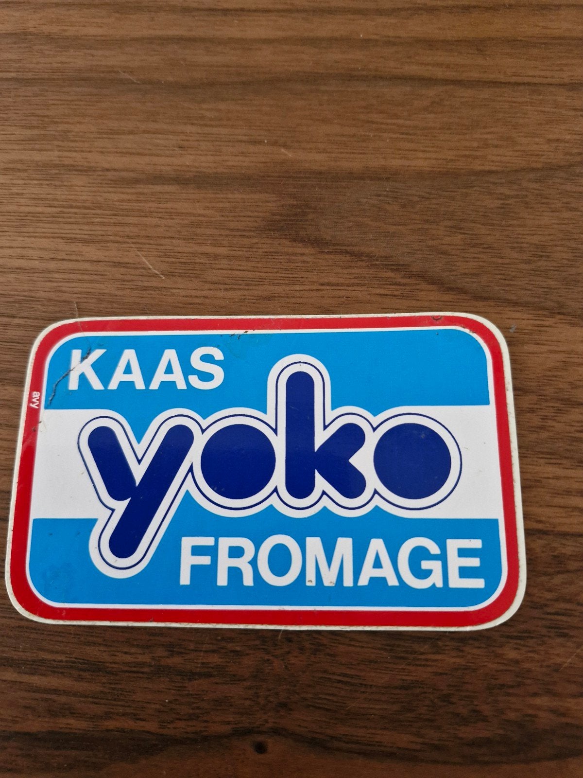 8335  Yoko Kaas Fromage Sticker - Zeldzaam verzamelobject, Ophalen of Verzenden, Gebruikt, Merk