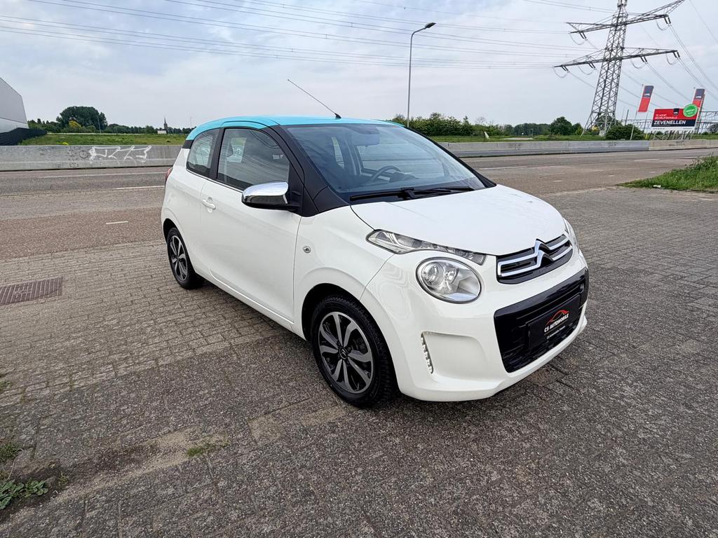 Citroen C1 1.2 VTi PureTech Shine 2016 Dealer onderhouden, Voorwielaandrijving, Stof, 1199 cc, 840 kg