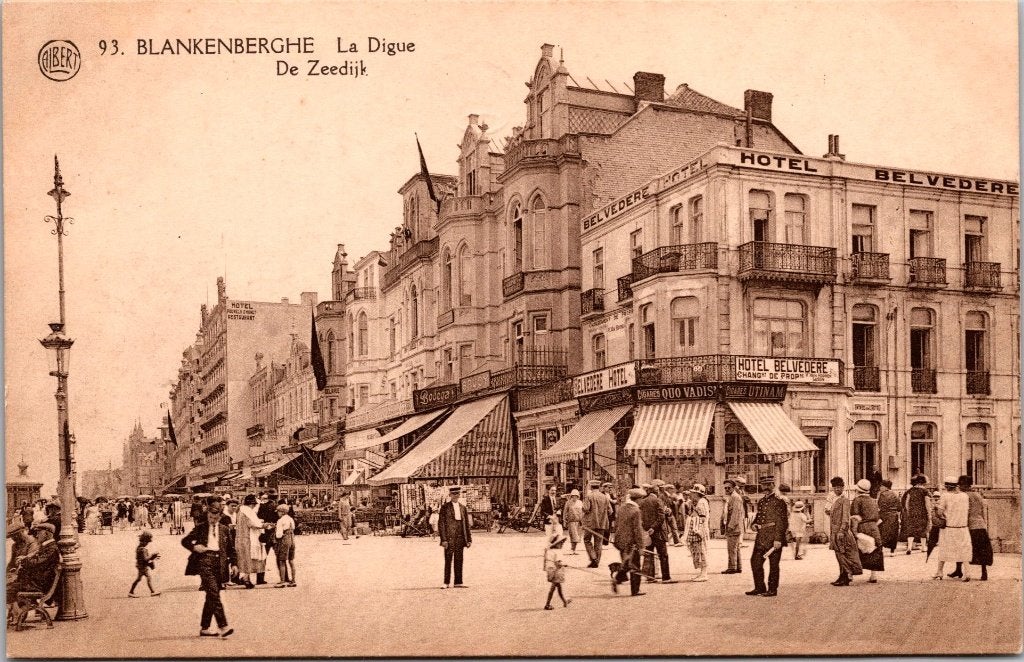Blankenberge België - 12 antieke postkaarten I, Verzenden, Voor 1920, Gelopen, West-Vlaanderen