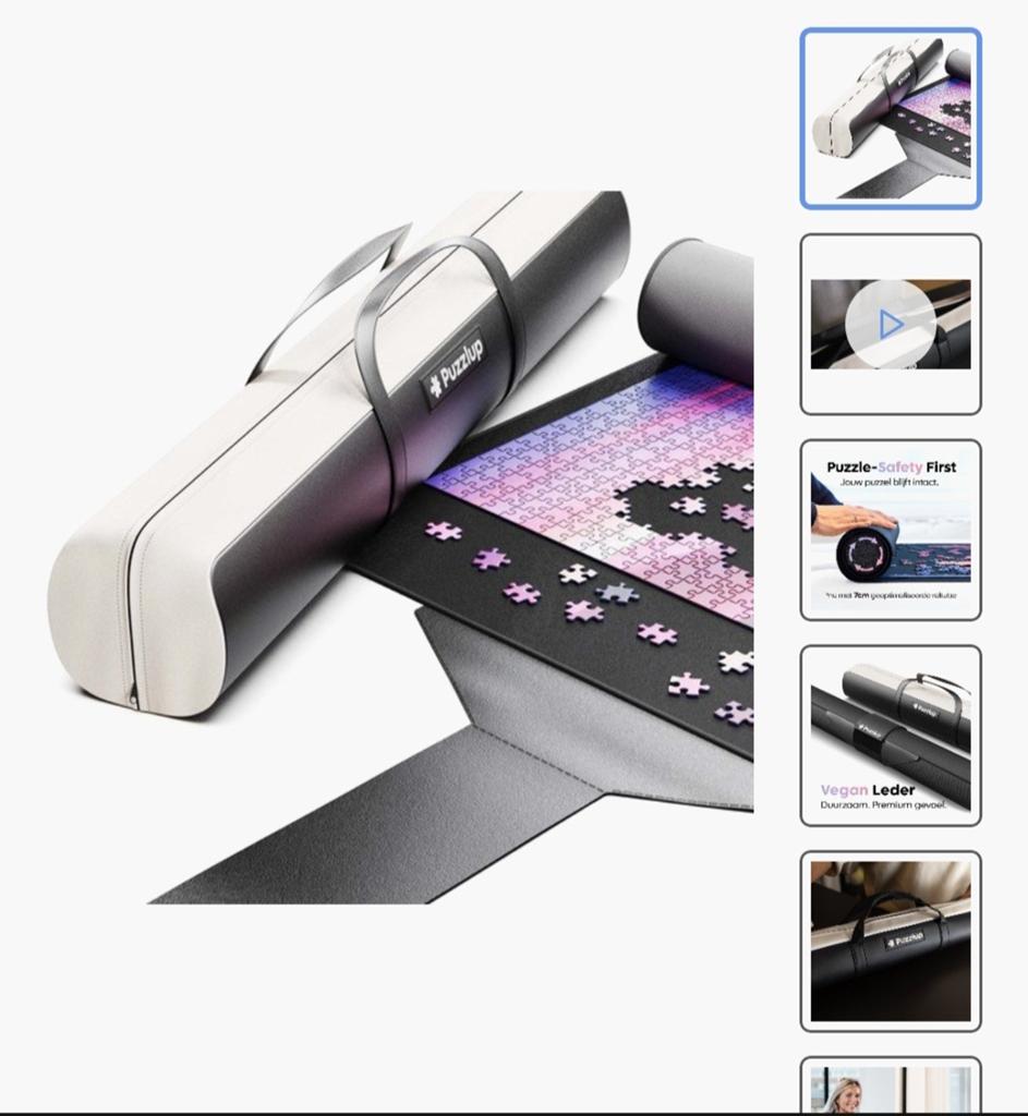 Puzzelmat Puzzlup - Oprolbare Puzzelmat voor Legpuzzels, Hobby en Vrije tijd, Denksport en Puzzels, Nieuw, Legpuzzel, 500 t/m 1500 stukjes