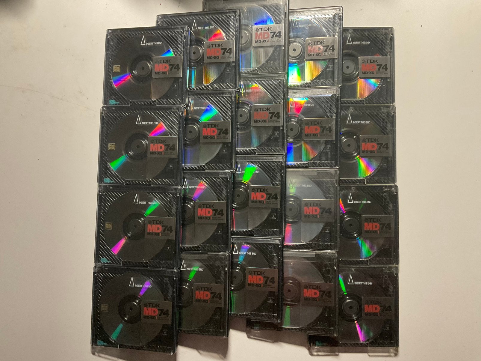 Minidisc’s.  TDK MD-XG 74.  20x als nieuw. 74 minuten, Ophalen of Verzenden