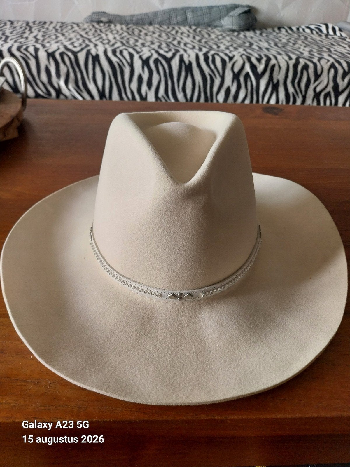 Creme cowboy hoed Renegade, maat 56, met kaartje, Ophalen of Verzenden, Nieuw