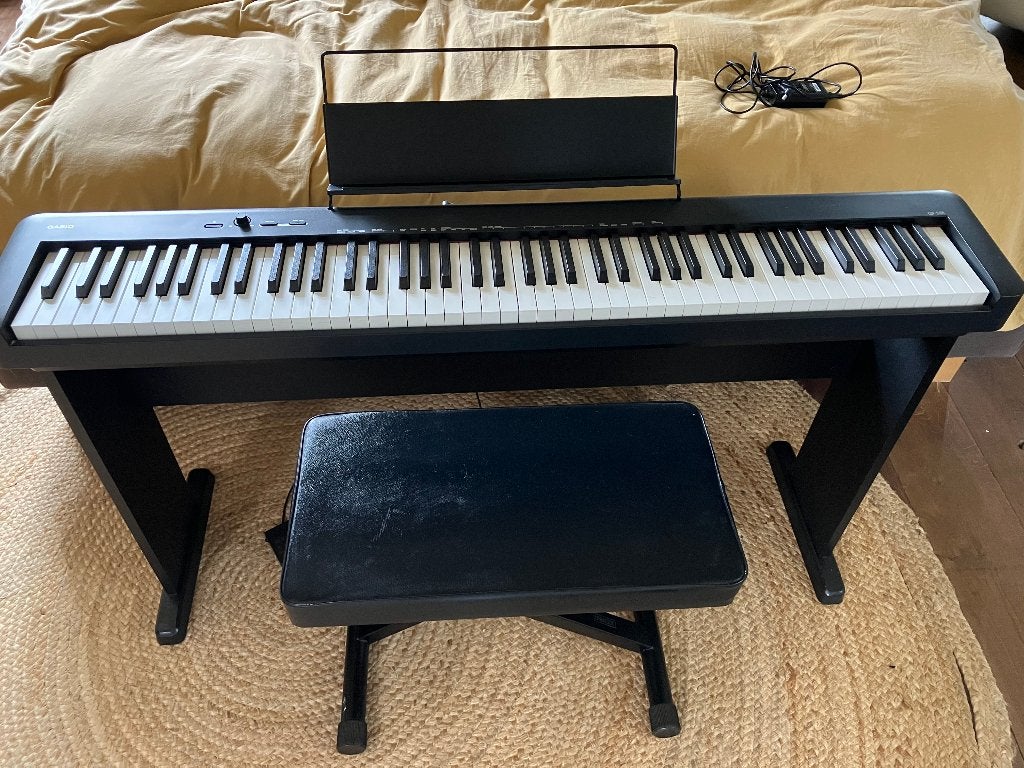 Casio CPD-S100BK piano met luxe onderstel en krukje, Muziek en Instrumenten, Ophalen, Zwart, Digitaal, Zo goed als nieuw