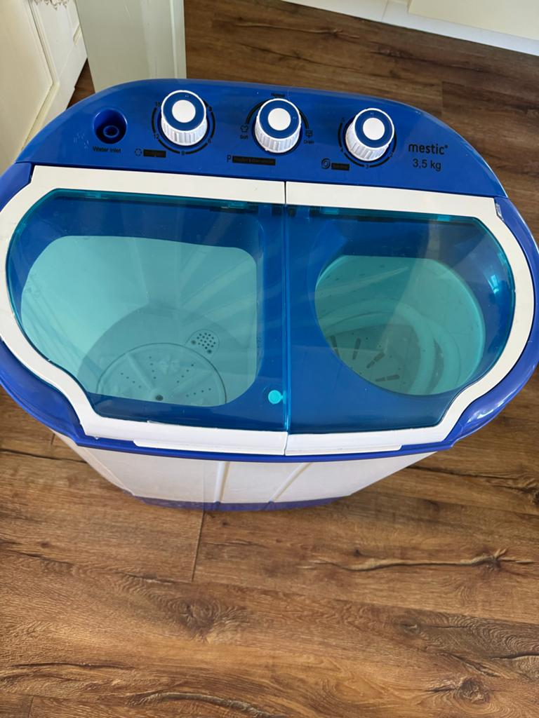 Mestic Mini Wasmachine 3.5 kg - Compact & Draagbaar, Minder dan 1200 toeren, Minder dan 85 cm, Minder dan 4 kg, Bovenlader