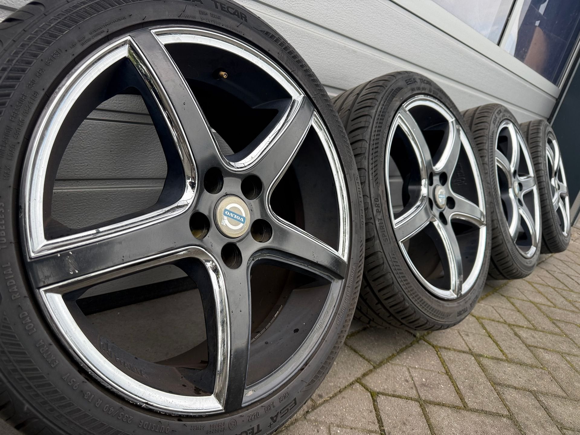 18 inch 5x108 Volvo S60 V70 S70 C70 S80 velgen zomerbanden, Auto-onderdelen, Banden en Velgen, 18 inch, Gebruikt, -, -