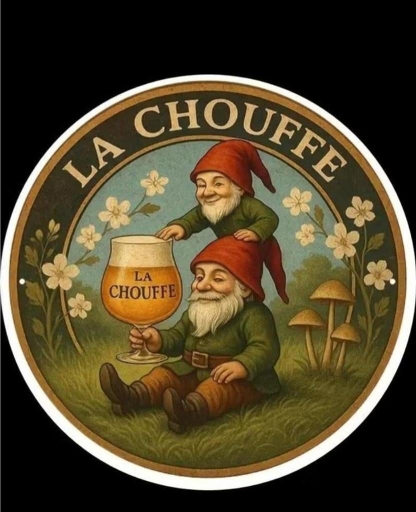 La chouffe wandbord, Ophalen of Verzenden, Nieuw, Reclamebord, Plaat of Schild, Overige merken