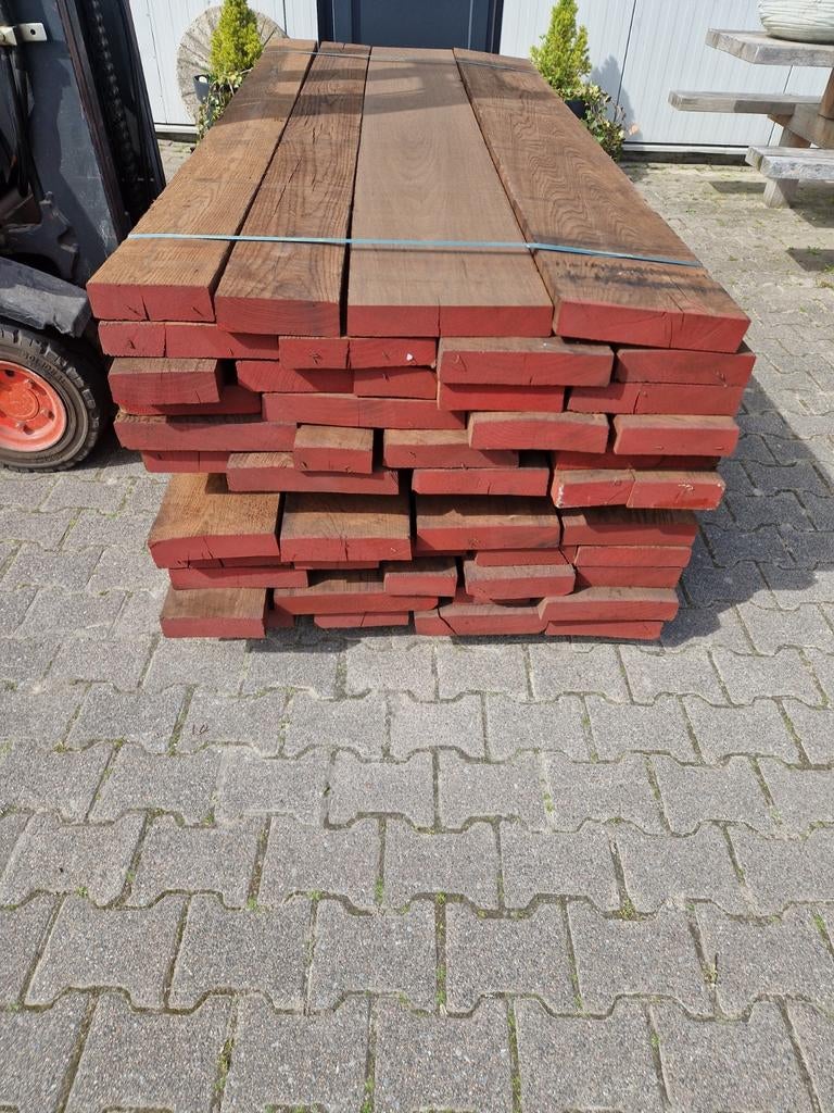 Thermo eiken!!, Tuin en Terras, Palen, Balken en Planken, Balken, 250 cm of meer, Ophalen