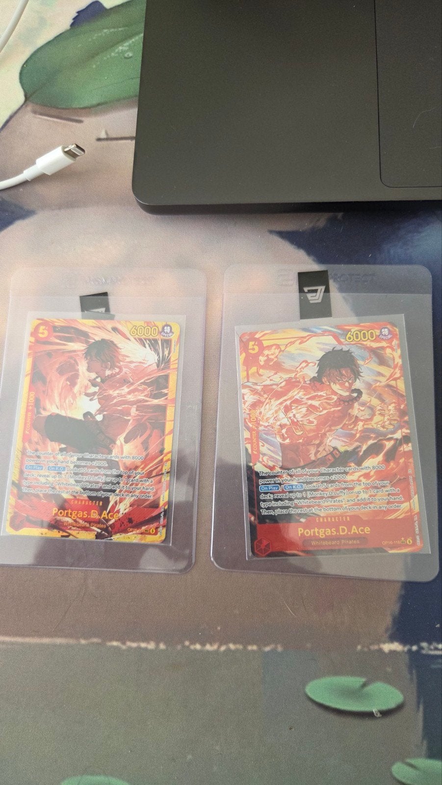 Portgas.D.Ace Op16-188 v1 en v2 One piece, Hobby en Vrije tijd, Verzamelkaartspellen | Pokémon, Ophalen of Verzenden, Nieuw
