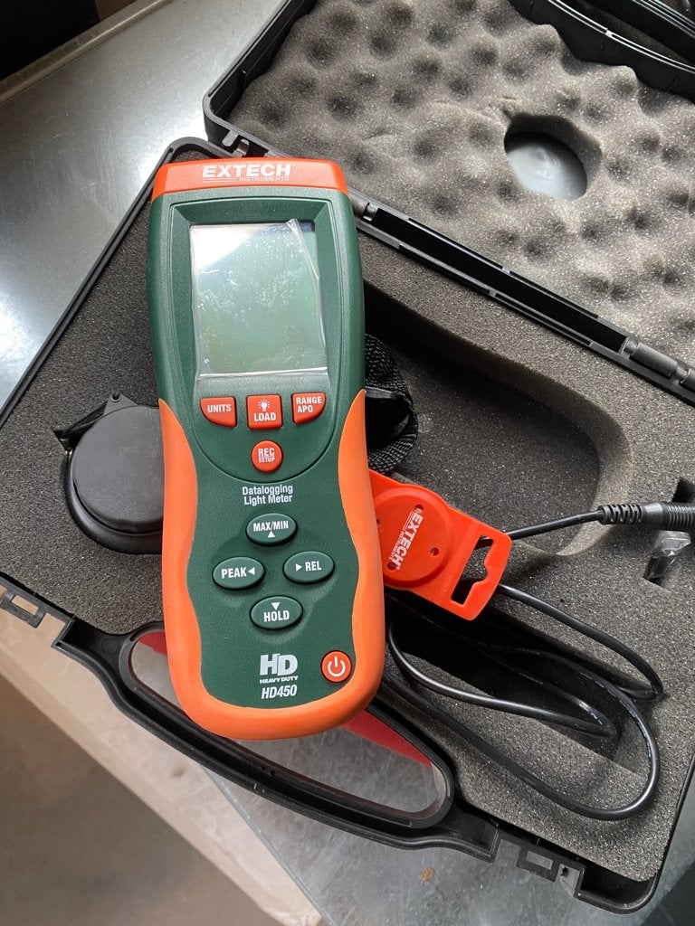 FLIR Extech HD450 Lichtmeter, Doe-het-zelf en Verbouw, Meetapparatuur, Ophalen of Verzenden, Zo goed als nieuw, Licht