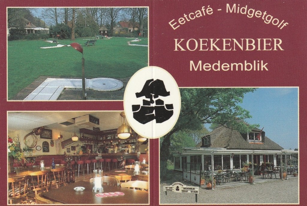 MEDEMBLIK Eetcafé Midgetgolf Koekenbier, Verzenden, 1980 tot heden, Ongelopen, Noord-Holland