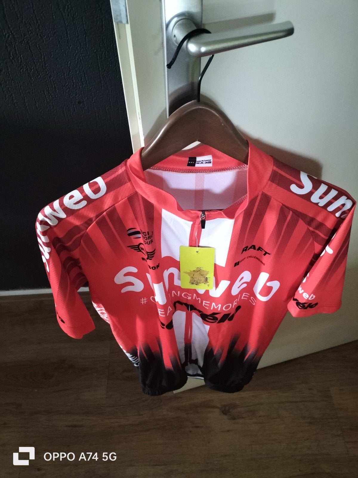 Team Sunweb wielershirt - Nieuw met kaartjes, Maat 52/54 (L), Team Sunweb, Meerkleurig, Nieuw