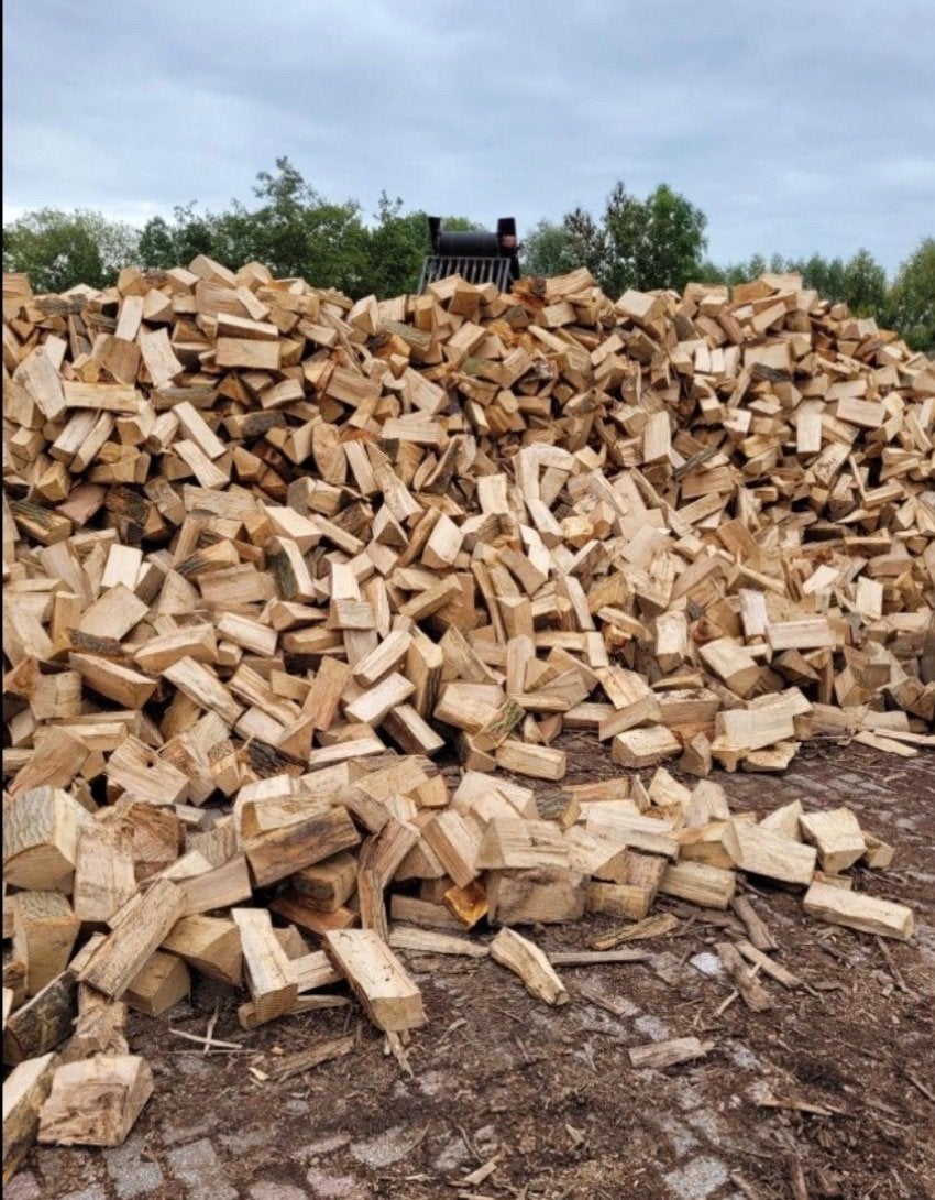 Gekloven Brandhout 20/25 CM lang, Tuin en Terras, Haardhout, Minder dan 3 m³, Ophalen of Verzenden, Blokken