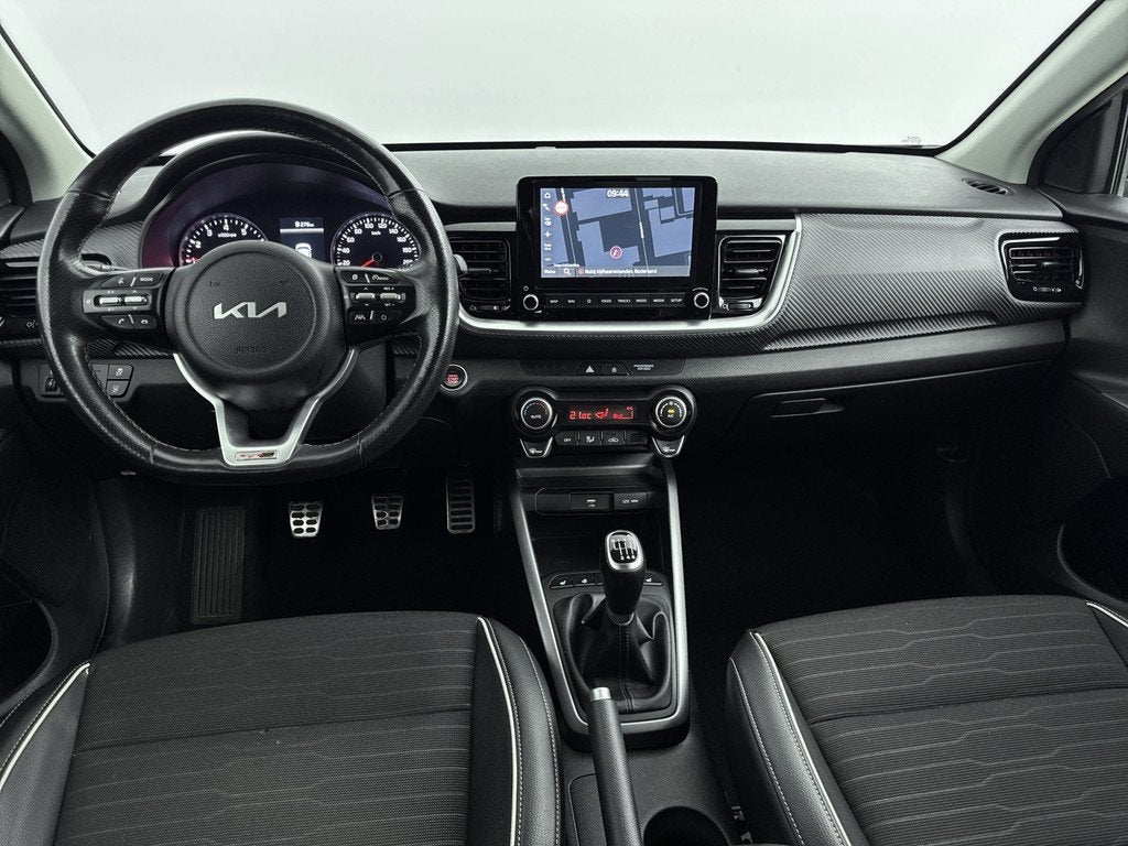 Kia Stonic // 1.0 T-GDi MHEV GT-PlusLine // DEALERONDERHOUDE, Gebruikt, 1095 kg, Leder en Stof, Bedrijf