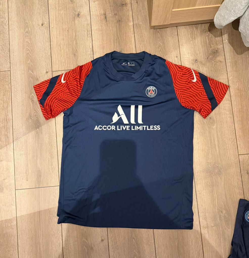 PSG trainingsshirt maat XL, Blauw, Maat 56/58 (XL), Ophalen of Verzenden, Zo goed als nieuw