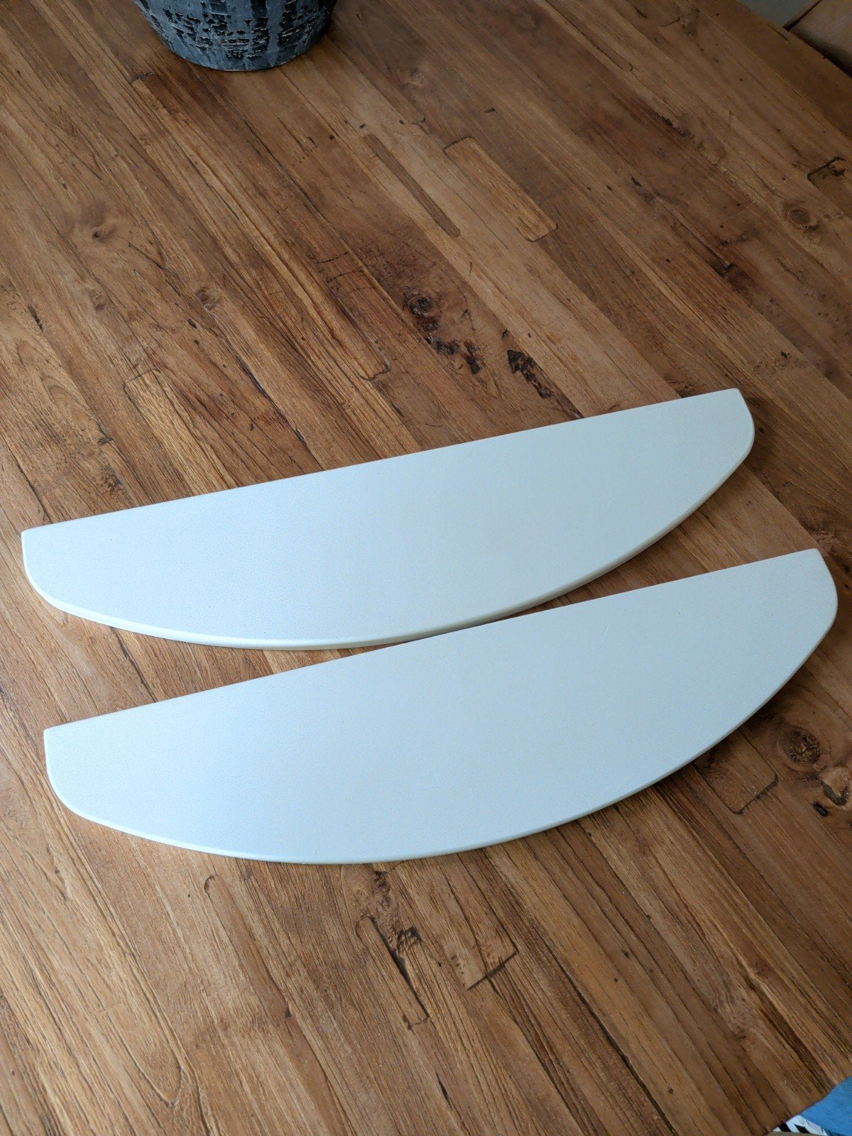 2x Halfronde planken voor wanddecoratie, Ophalen of Verzenden, Gebruikt