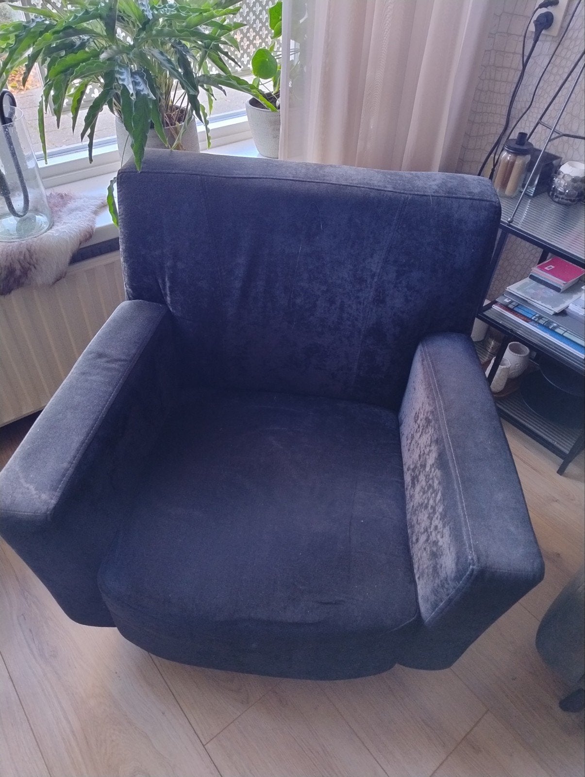 Comfortabele fauteuil met draaifunctie, Huis en Inrichting, Ophalen, Gebruikt, 75 tot 100 cm, 75 tot 100 cm