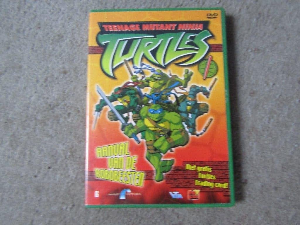 DVD: Turtles - Aanval van de robobeesten, Europees, Gebruikt, Tekenfilm, Alle leeftijden