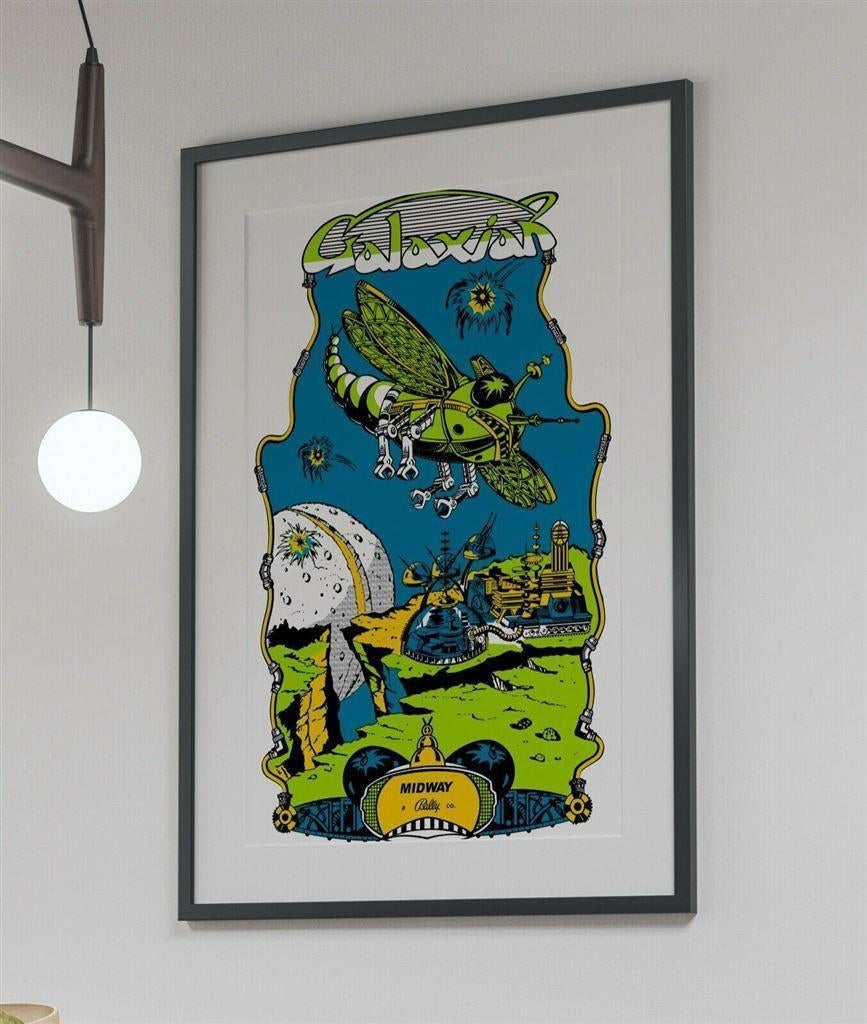 GALAXIAN GALAGA Videogame Atari Poster Print, Spelcomputers en Games, Muziek, Verzenden, 1 speler, Nieuw
