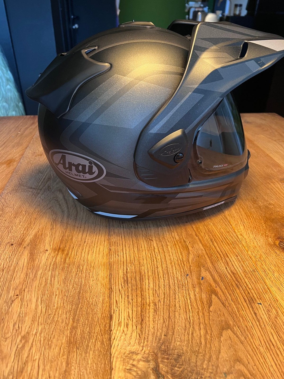 Arai Tour-X5 Discovery Offroadhelm zwart /grijs L (59cm), Arai, Ophalen of Verzenden, L, Tweedehands