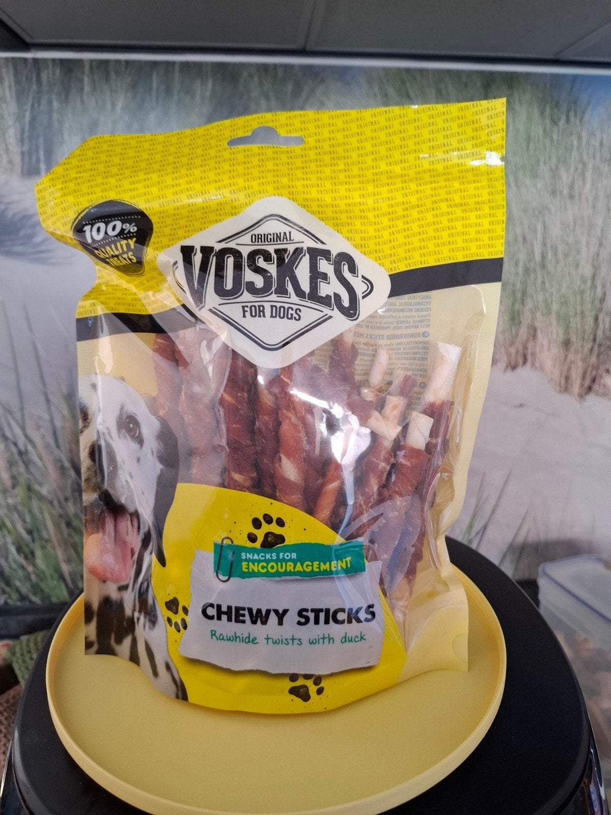 hondenstaafjes, Ophalen, Hond