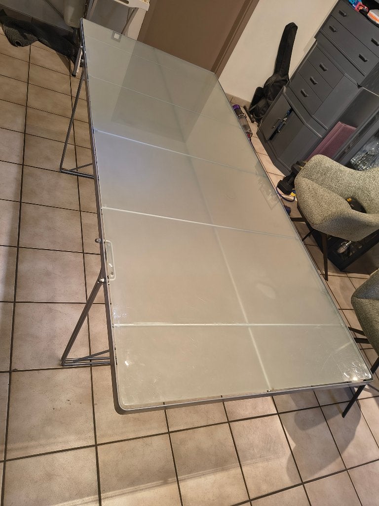 eettafel IKEA MOMENT van Niels Gammelgaard, Ophalen, Gebruikt, 50 tot 100 cm, Glas