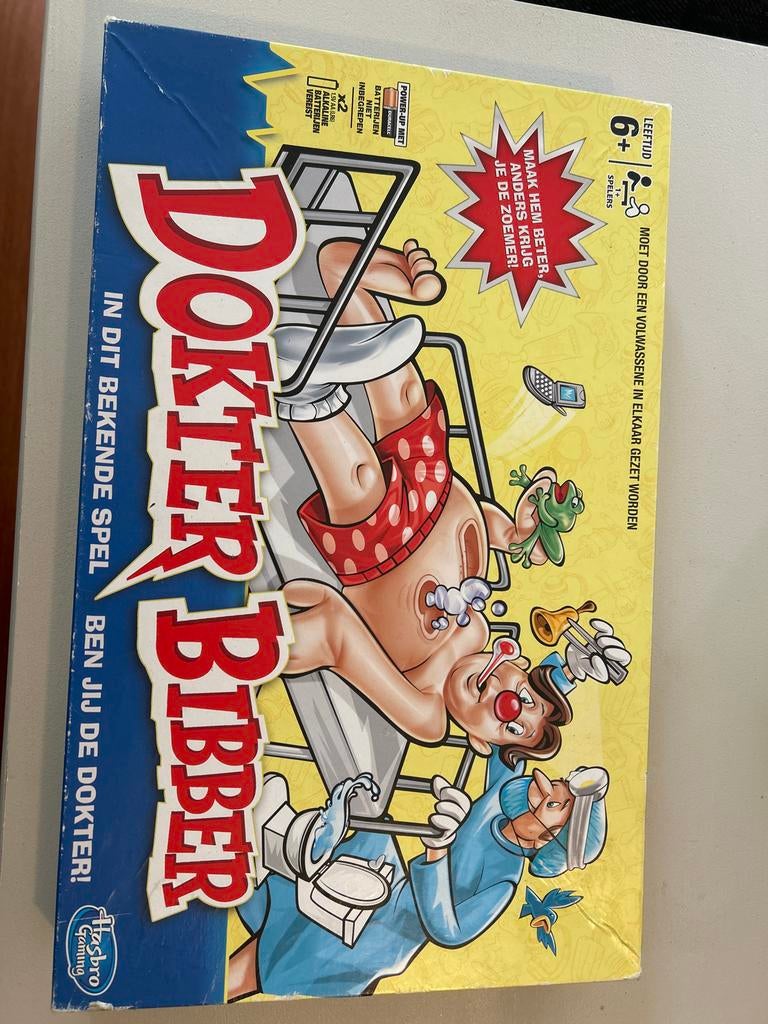 Dokter Bibber spel - Hasbro Gaming, Een of twee spelers, Ophalen, Zo goed als nieuw