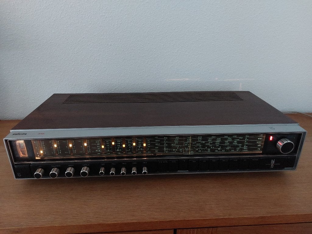 Philips 712 radio. Vintage, Ophalen, Gebruikt, Radio