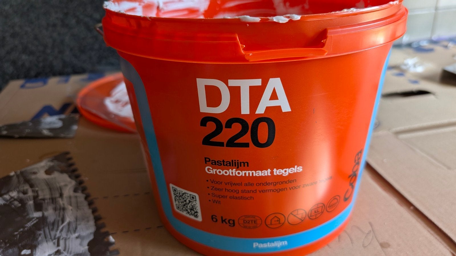 Professionele tegellijm DTA 220 - ruim 1,1 kg over, Overige materialen, Wandtegels, Minder dan 20 cm, Minder dan 5 m²