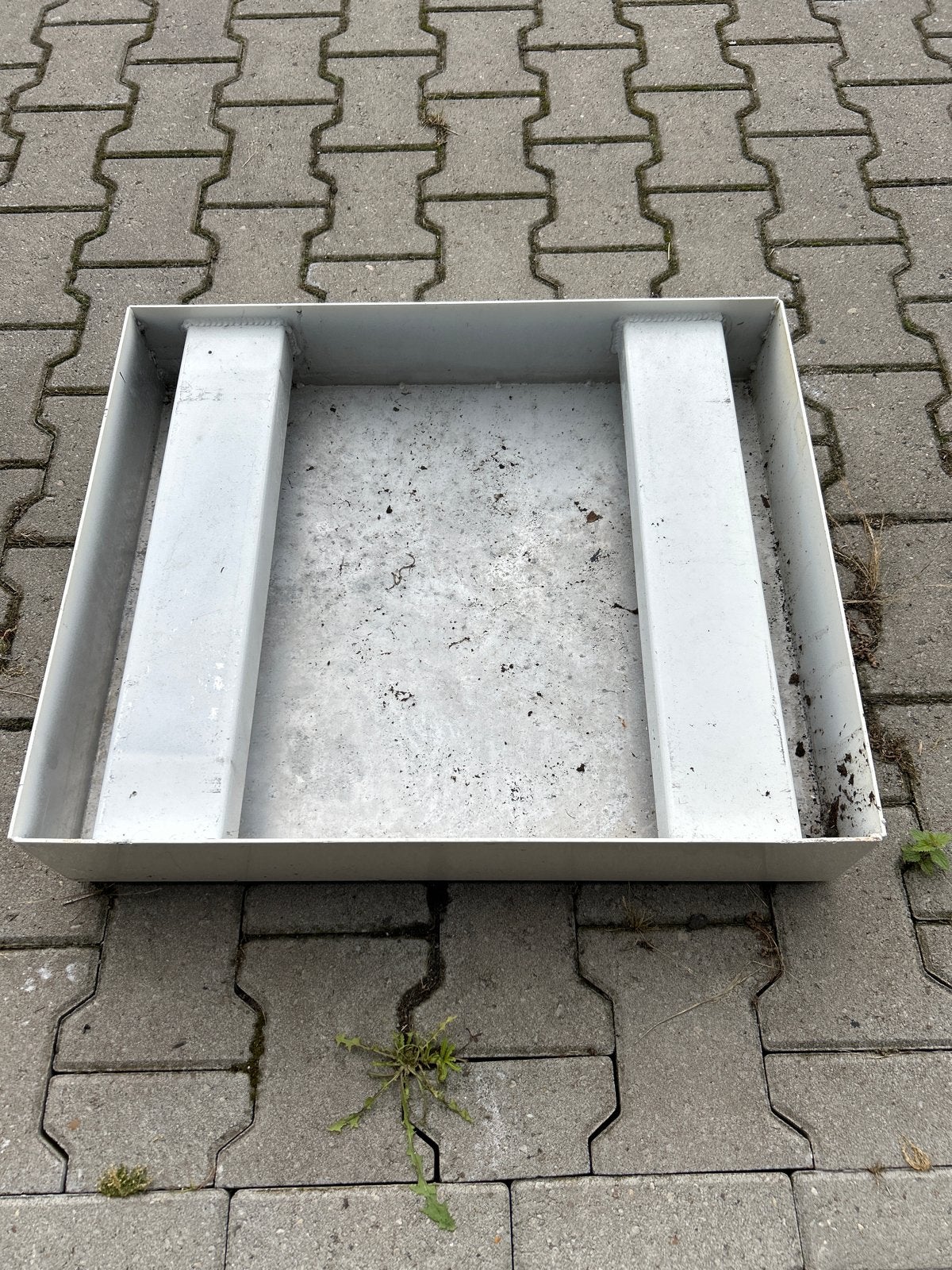 Metalen lekbak voor wasmachine, Ophalen of Verzenden, Gebruikt