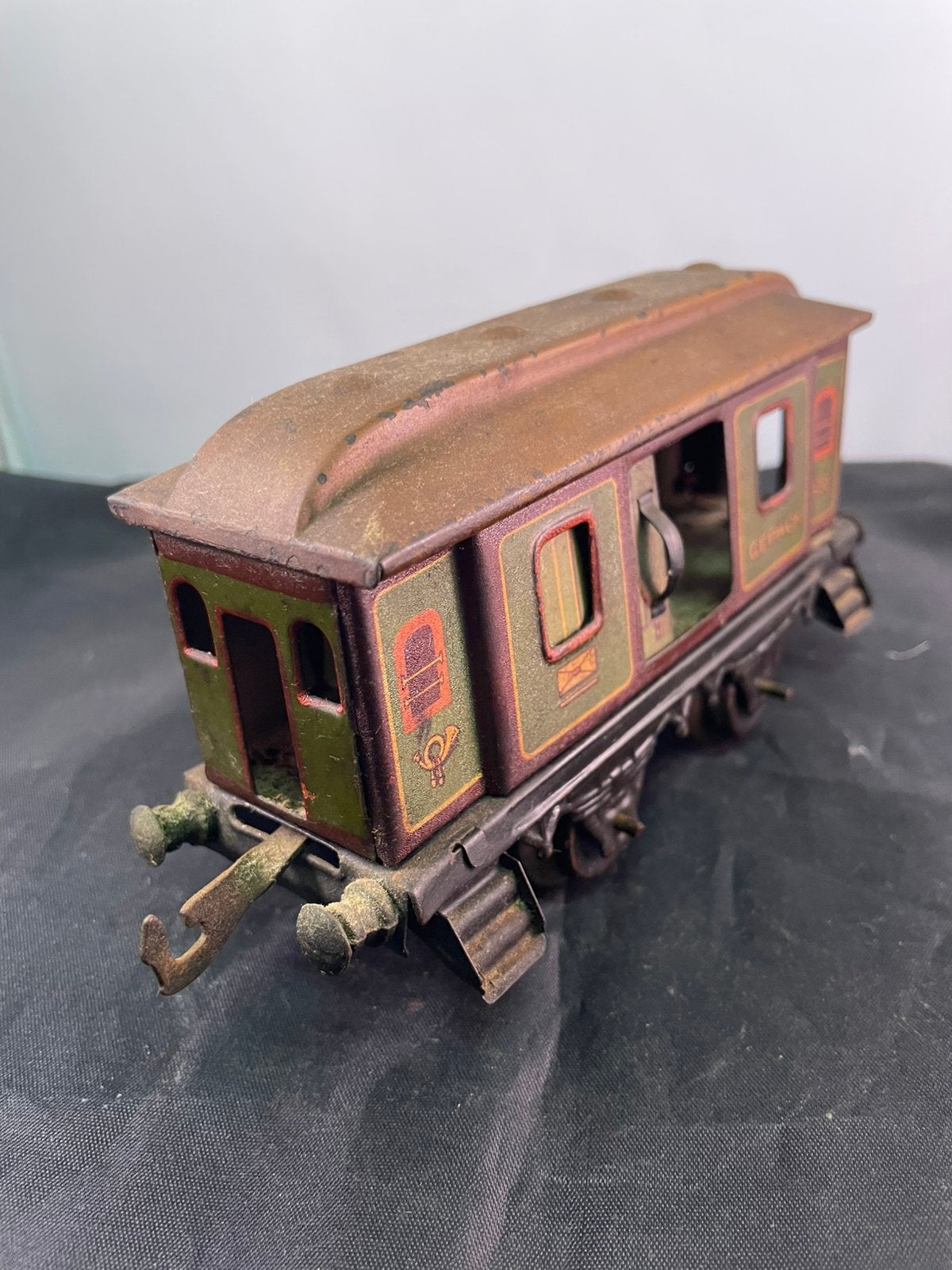 Blikken bagagewagen / trein / oud speelgoed., Ophalen of Verzenden