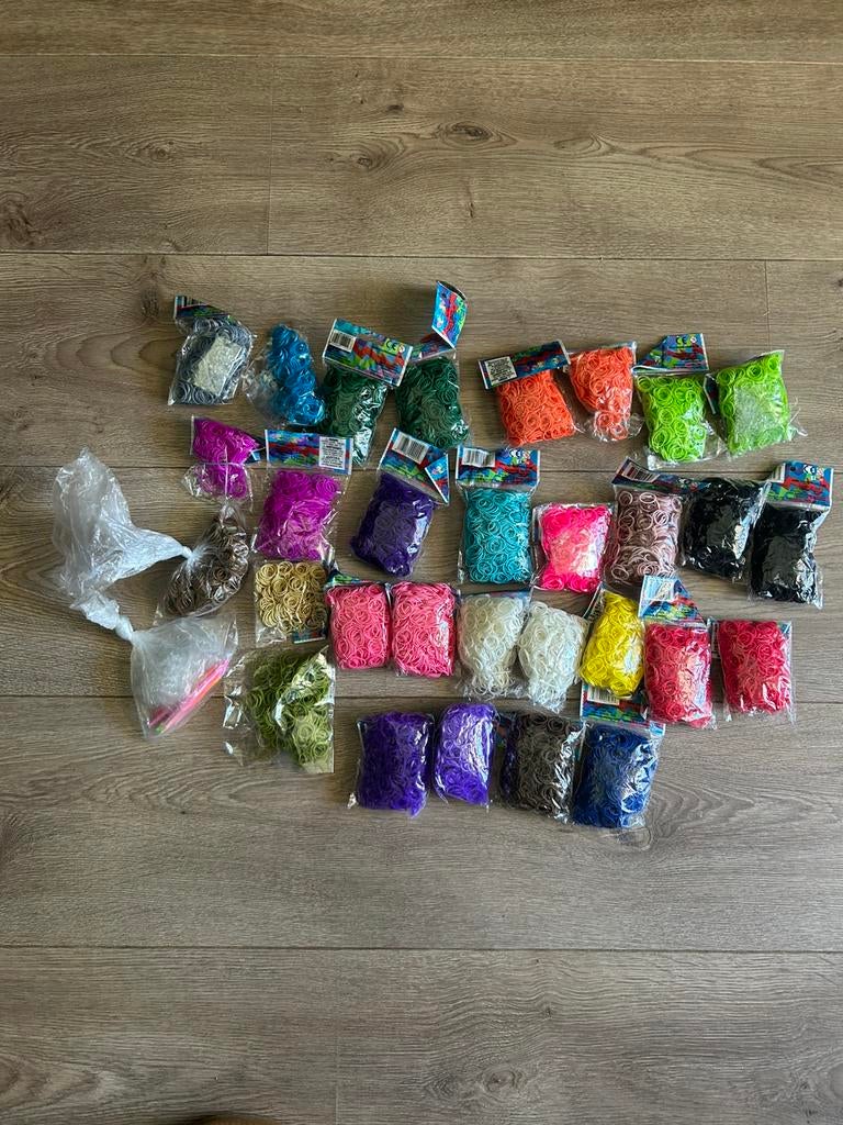 Rainbow loom elastiekjes, Ophalen of Verzenden, Zo goed als nieuw, Kraal