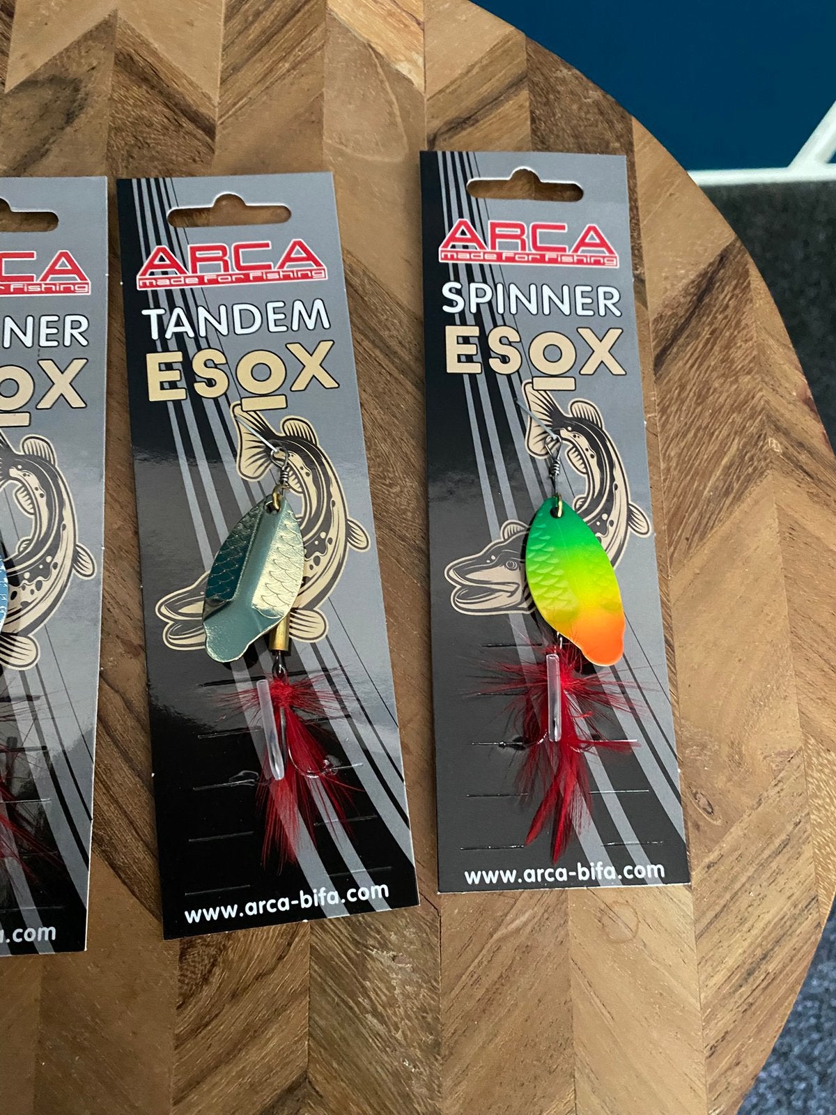 Arca Esox spinner Maat 2 (4 kleur soorten), G, Overige typen, Nieuw, Ophalen of Verzenden