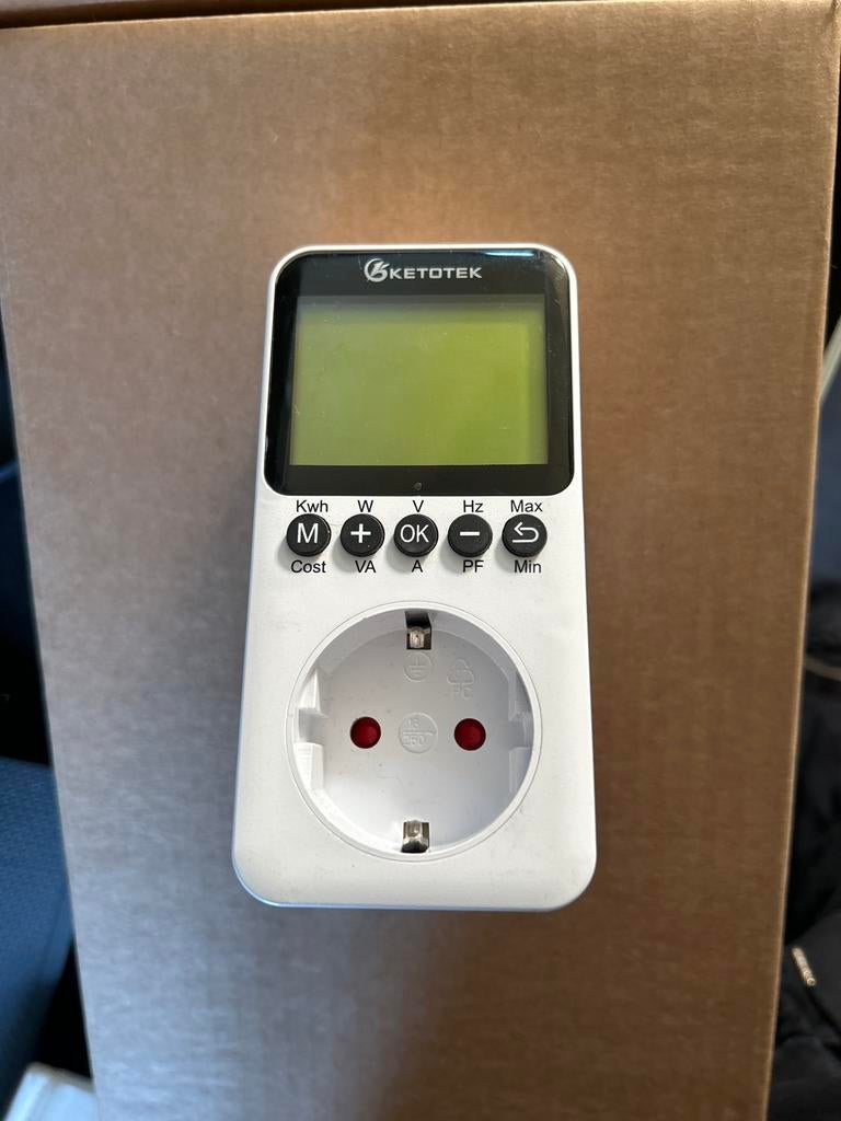 Ketotek KTEM02 KWh Meter - Energieverbruiksmeter, Doe-het-zelf en Verbouw, Meetapparatuur, Ophalen of Verzenden, Nieuw, Elektriciteit