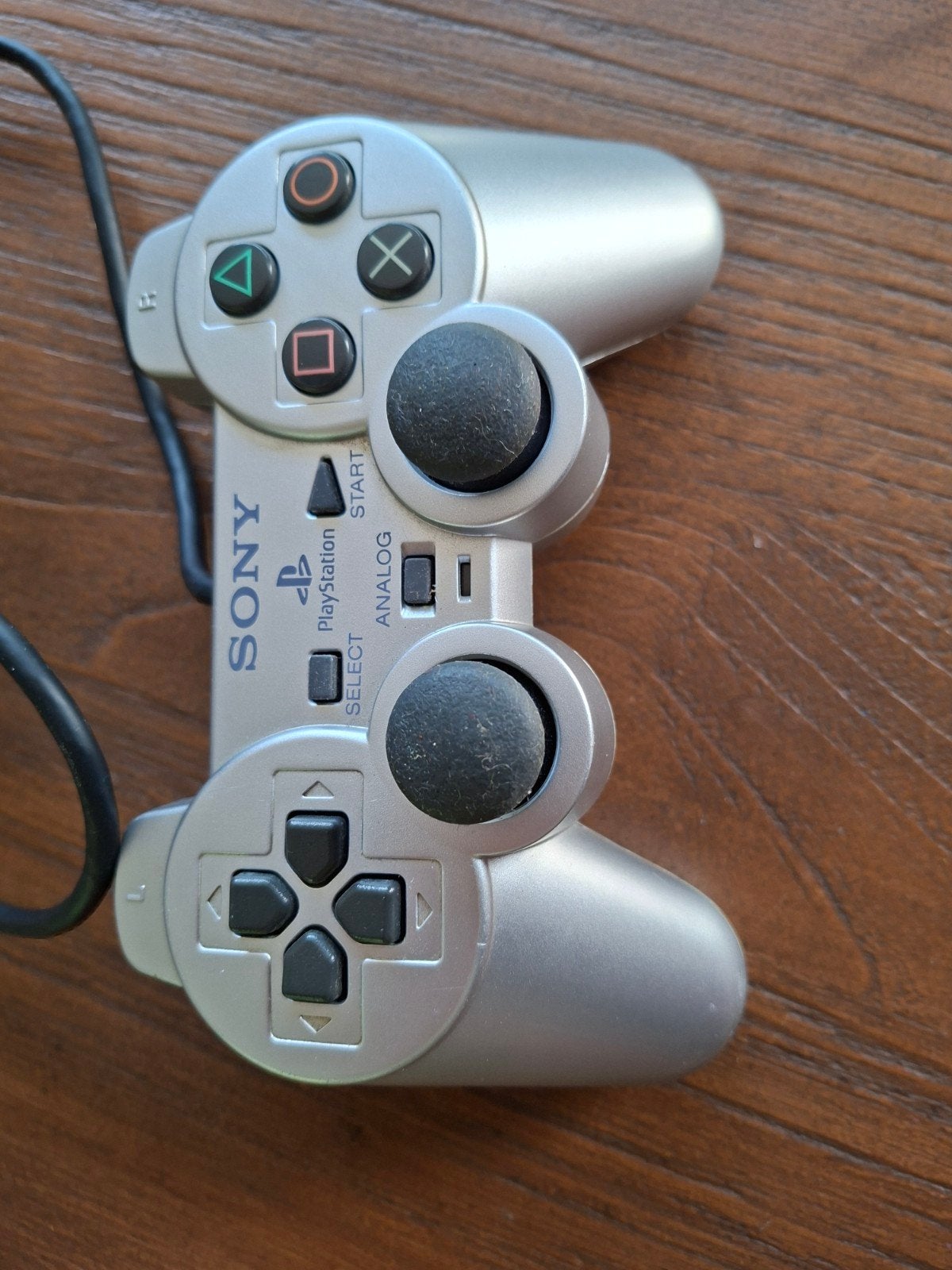 Sony PlayStation 2 Controller - Zilver, Spelcomputers en Games, Ophalen of Verzenden, Gebruikt, Controller, PlayStation 2