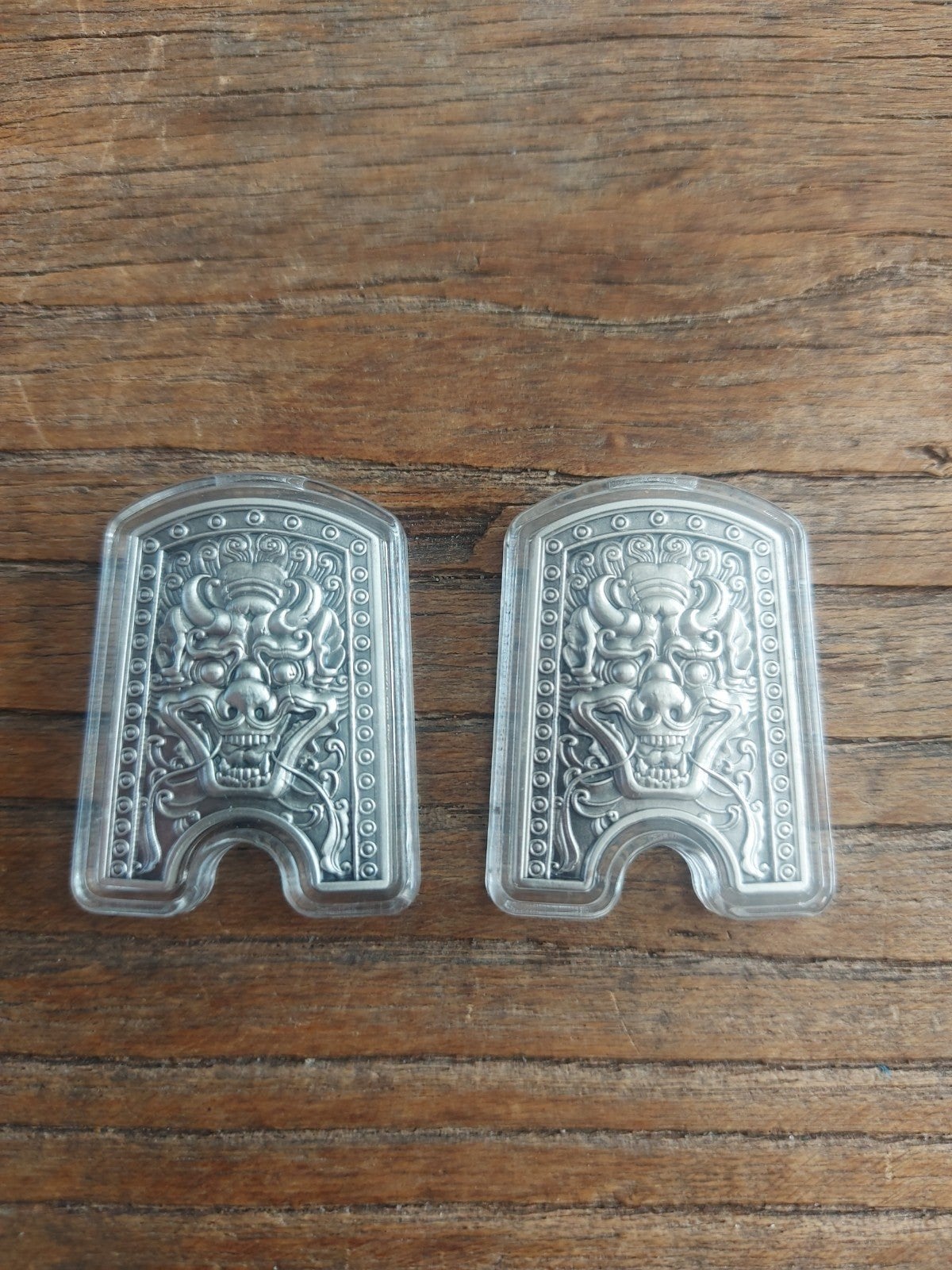 2 x 0.5 oz zilveren Doggaebi Shield Stacker, Postzegels en Munten, Edelmetalen en Baren, Ophalen of Verzenden, Zilver