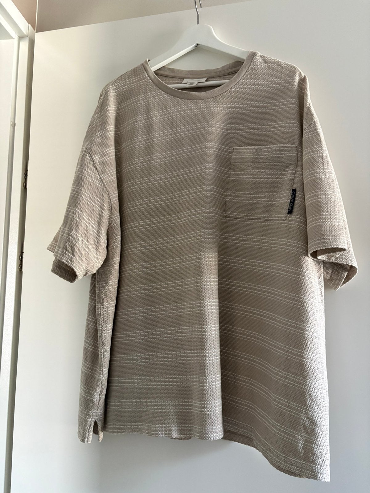 Calvin Klein shirt, Kleding | Heren, Ophalen of Verzenden, Nieuw, Maat 56/58 (XL), Beige