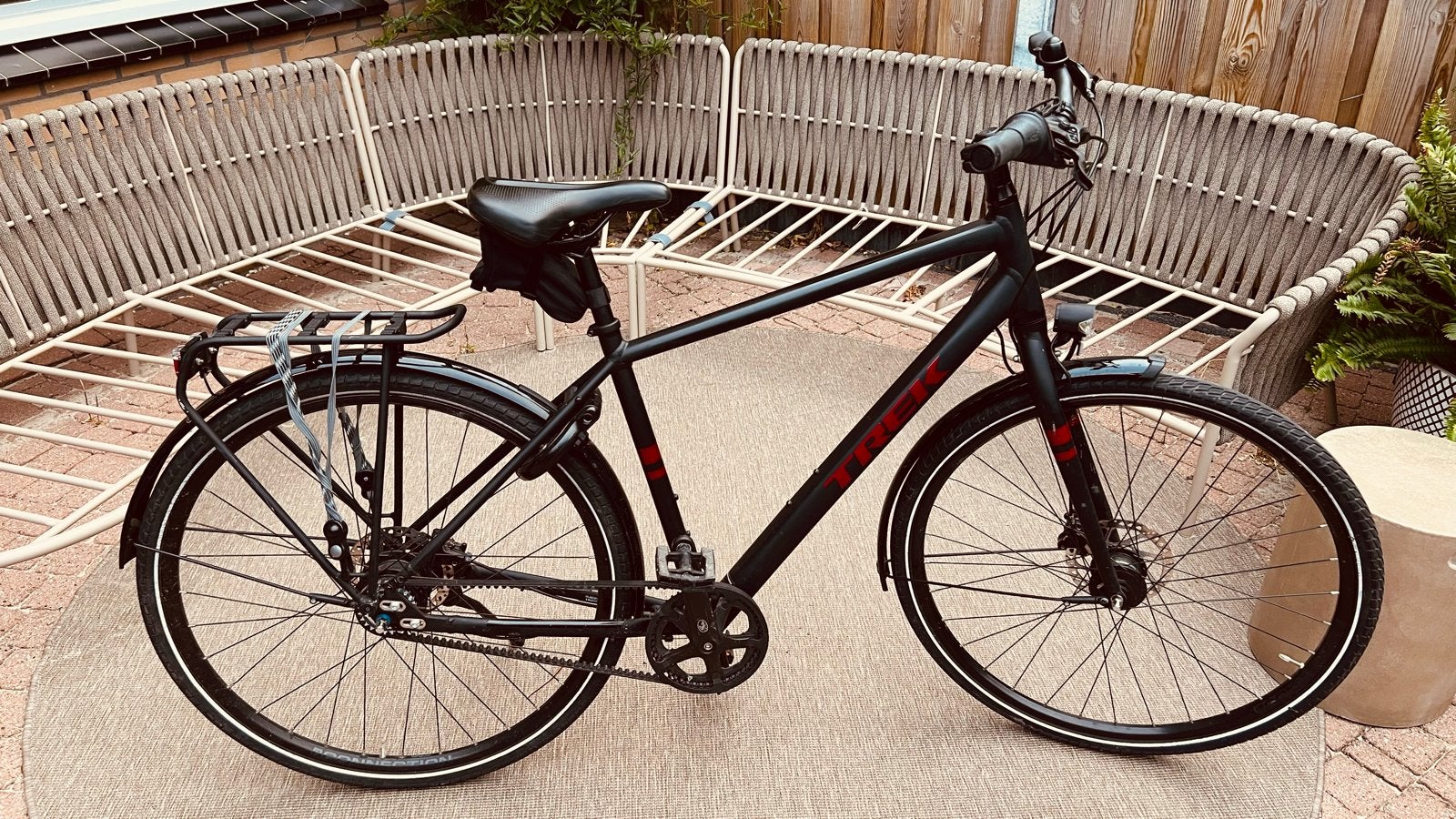 Trek District 3 Heren Stadsfiets L - Riem & Schijfremmen, Gebruikt, 57 tot 61 cm, Schijfrem, Ophalen