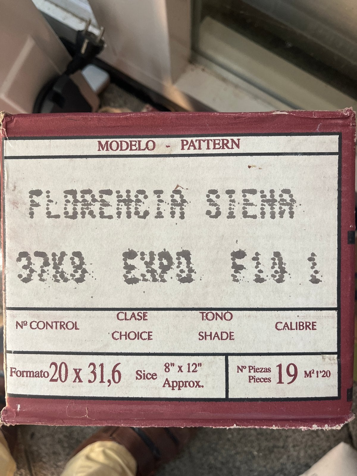 Porcelanosa Florencia Siena wandtegels 20x31,6 cm, Nieuw, Ophalen of Verzenden, 20 tot 40 cm, Minder dan 5 m²