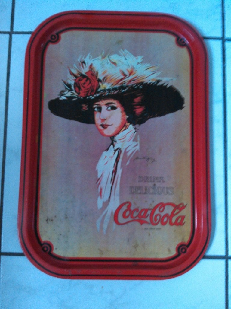 Oud dienblad coca cola., Ophalen of Verzenden, Gebruikt, Gebruiksvoorwerp