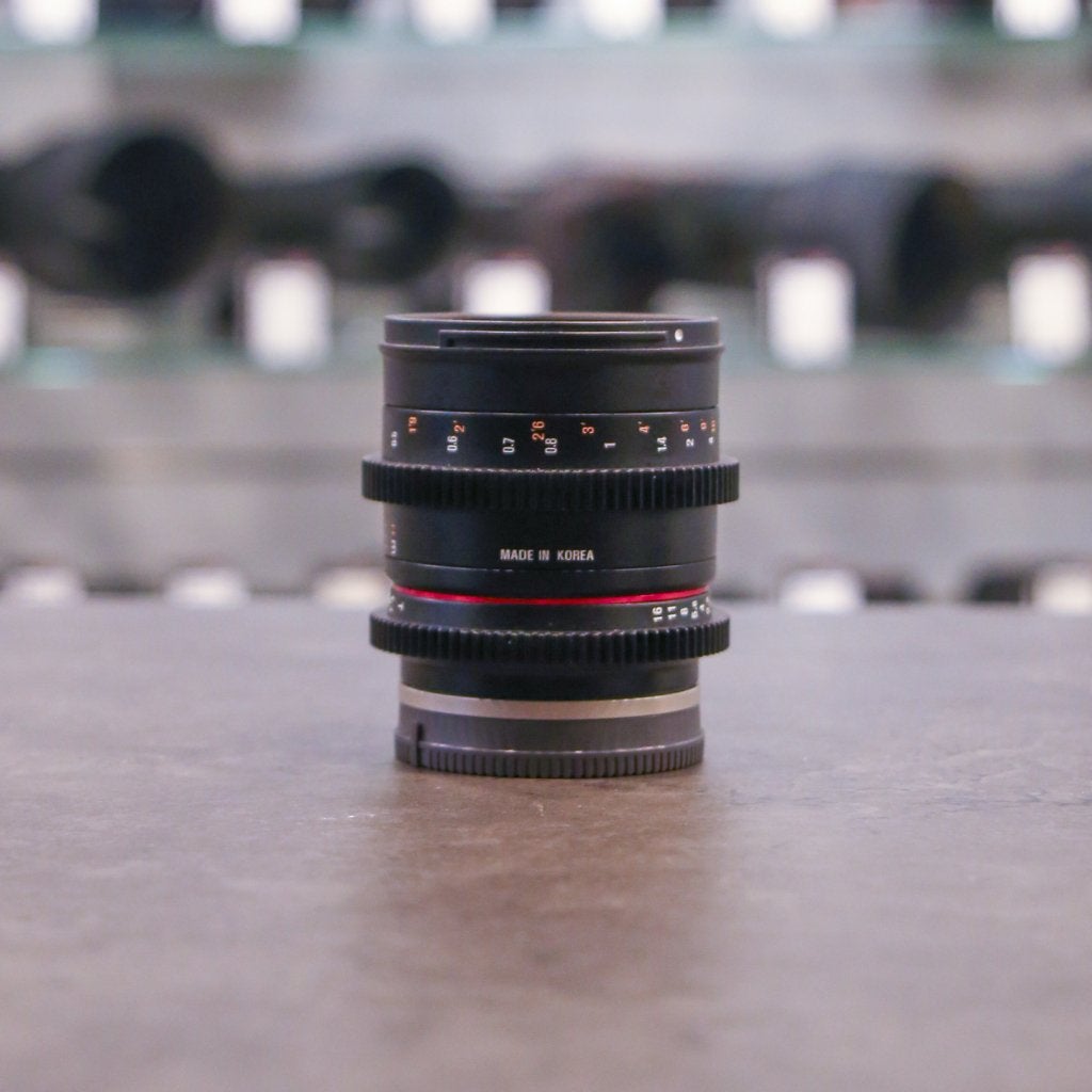 Samyang 50mm T1.3 AS UMC CS Sony-E (Hilversum), Foto-Groep, Gebruikt, Luttekepoortstraat 26 3841 AX Harderwijk, Ophalen of Verzenden