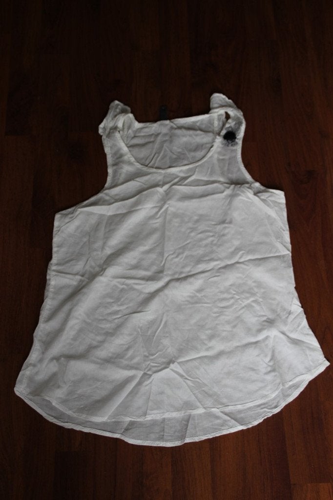 t-shirt wit met bloem, Wit, Maat 42/44 (L), Ophalen of Verzenden, Zonder mouw