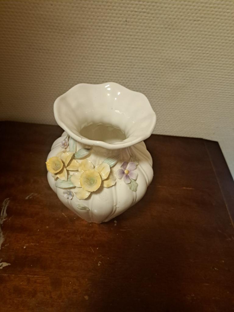 Princess House "Jonquil" vaas van fijn bone china, Ophalen of Verzenden