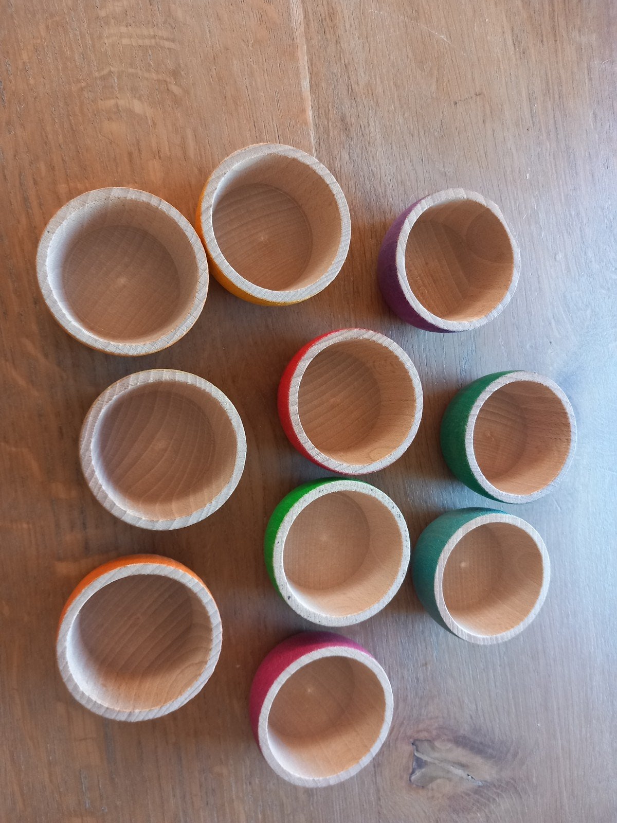 10 Grapat bakjes - Houten speelgoed, Kinderen en Baby's, Speelgoed | Houten speelgoed, Ophalen of Verzenden