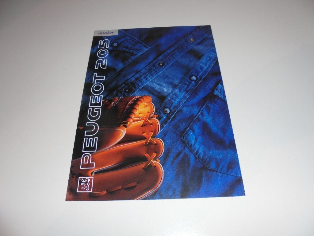 brochure Peugeot 205 Junior  1991, Ophalen of Verzenden, Nieuw, Peugeot