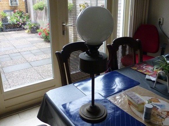 Vintage Koperen-olielamp -paard - asbakleger - briefweger, Ophalen of Verzenden, Koper