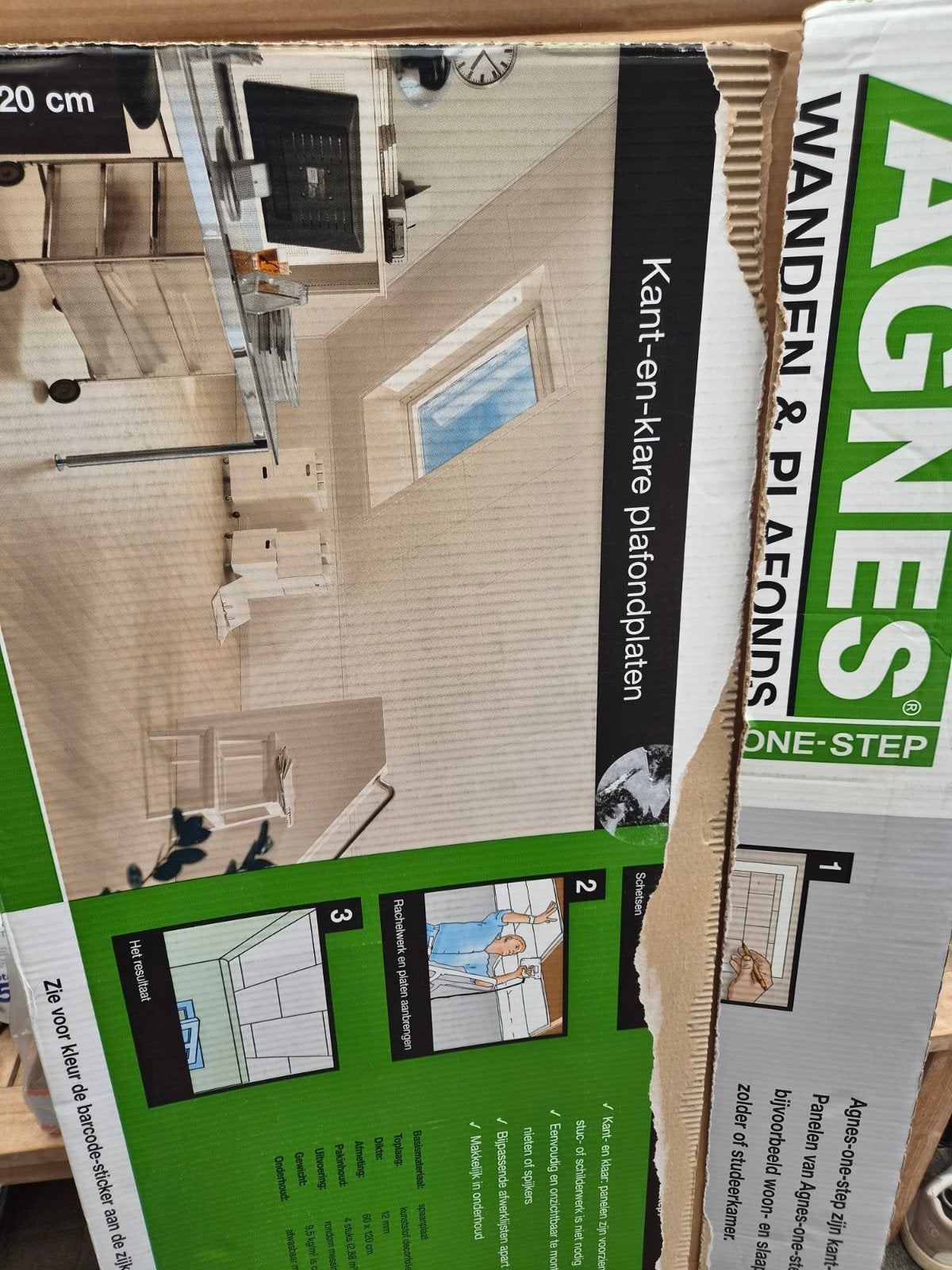 Agnes One-Step Kant-en-klare plafondplaten, Doe-het-zelf en Verbouw, Platen en Panelen, Ophalen, Nieuw, Overige materialen, Minder dan 20 mm