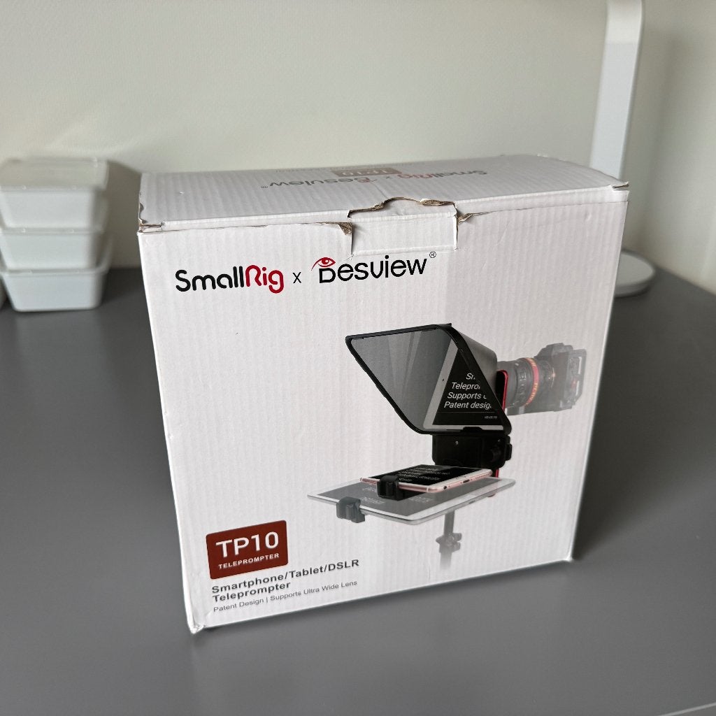 Desview T3 Teleprompter (autocue) voor smartphone/tablets, Ophalen of Verzenden, Zo goed als nieuw, Video