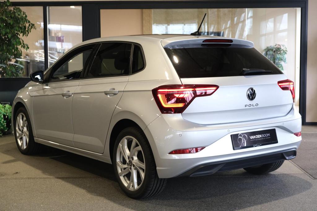 Volkswagen Polo 1.0 TSI Style 95PK DSG Facelift IQ Led Roof, Auto's, Zwart, 95 pk, 1104 kg, Origineel Nederlands