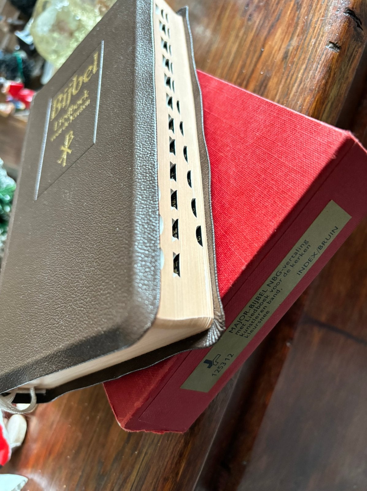 MAJOR ZAKBIJBEL NBG 19/12cm DUIMGREPEN ENLIEDBOEK IN KOKER, Ophalen of Verzenden, Zo goed als nieuw